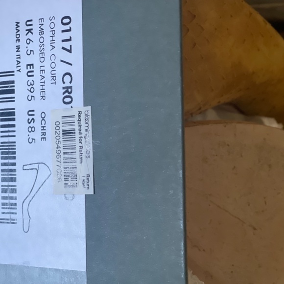 Hobbs  yellow croc suede pumps - Picture 5 of 5